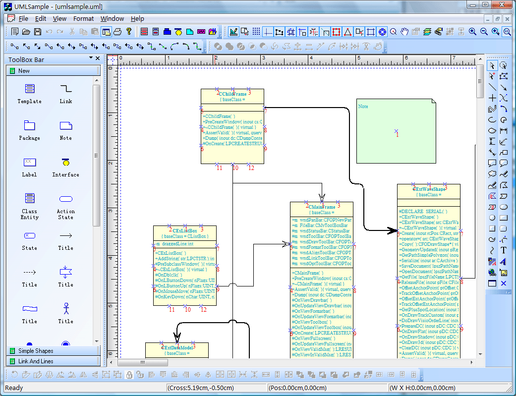 Диаграмма классов uml visio